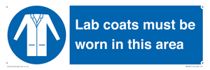 Lab coats must be worn in this area